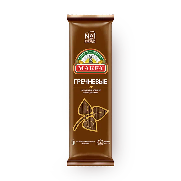 Макароны гречневые длинные Вермишель Makfa