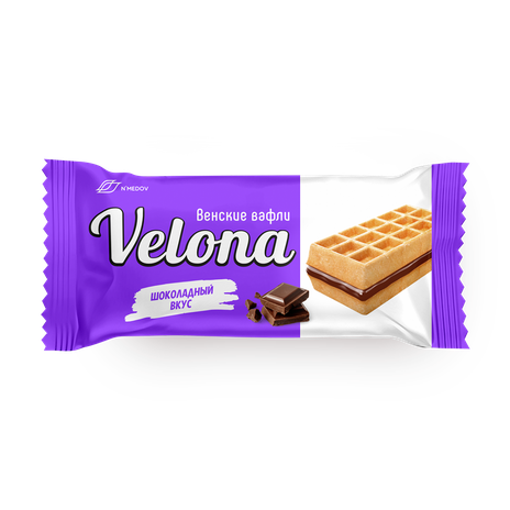 Мягкие вафли с шоколадным кремом Velona
