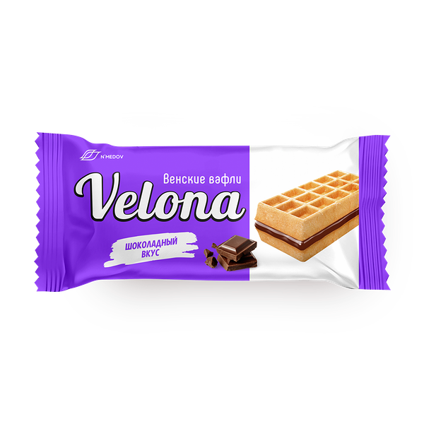 Мягкие вафли с шоколадным кремом Velona