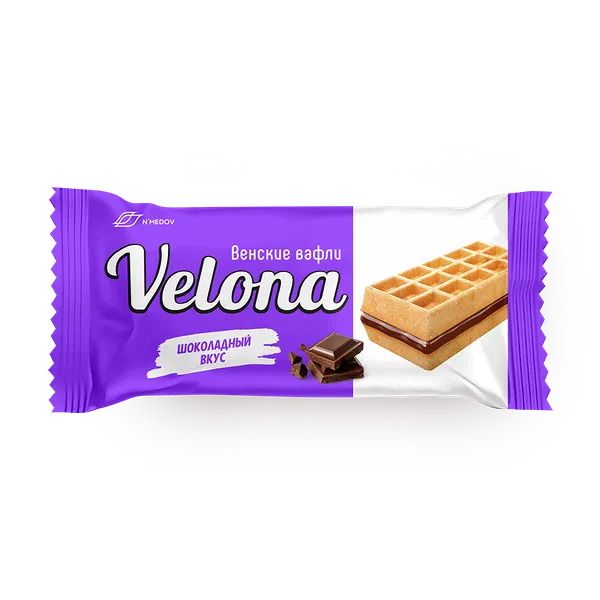 Мягкие вафли с шоколадным кремом Velona