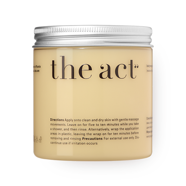 Маска-обёртывание для тела The Act моделирующая с планктоном и камфорой