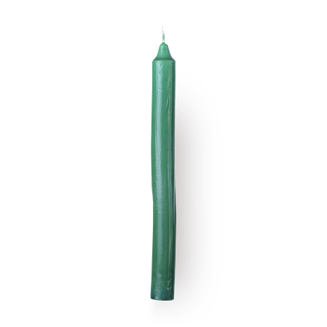 Свеча столовая Candles Asia зелёная