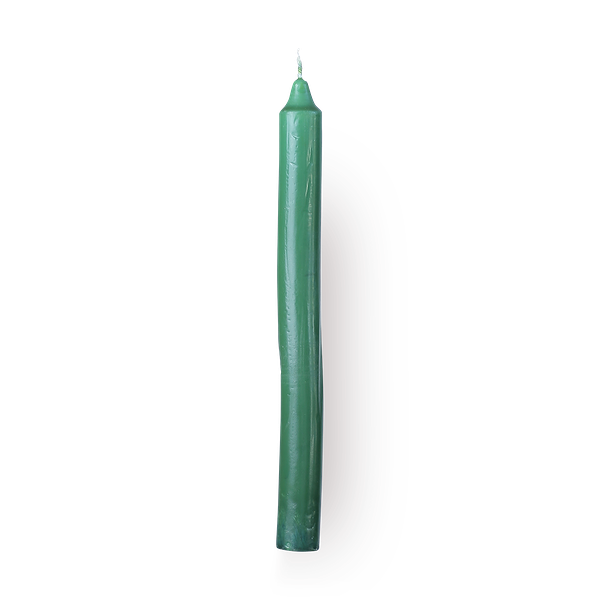 Свеча столовая Candles Asia зелёная