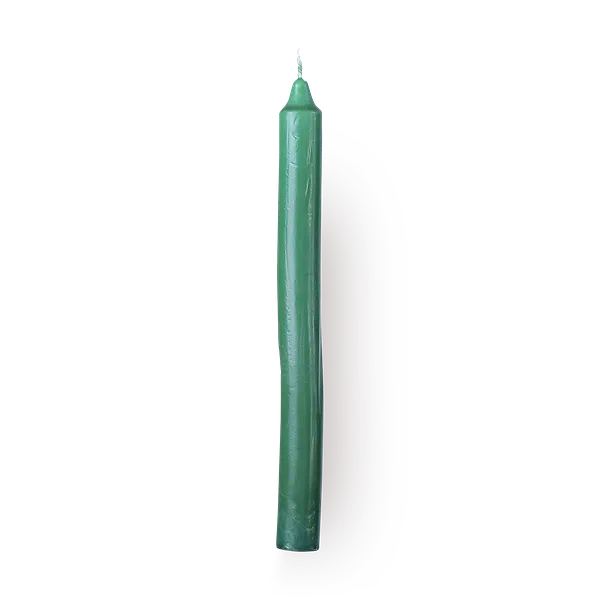 Свеча столовая Candles Asia зелёная