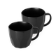 Набор кружек фарфоровых Atmosphere Geometry Black 360 мл