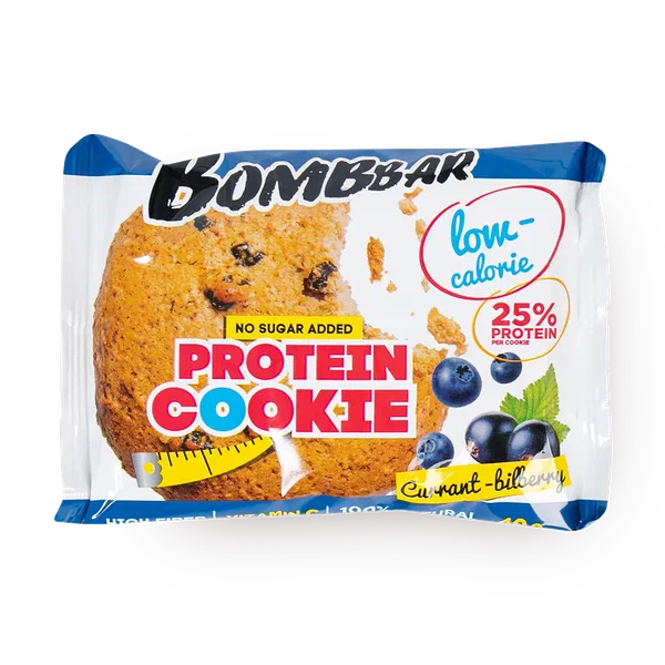 Печенье протеиновое Bombbar смородина-черника