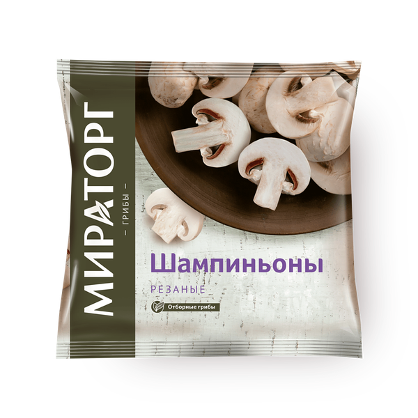 Шампиньоны резанные Мираторг