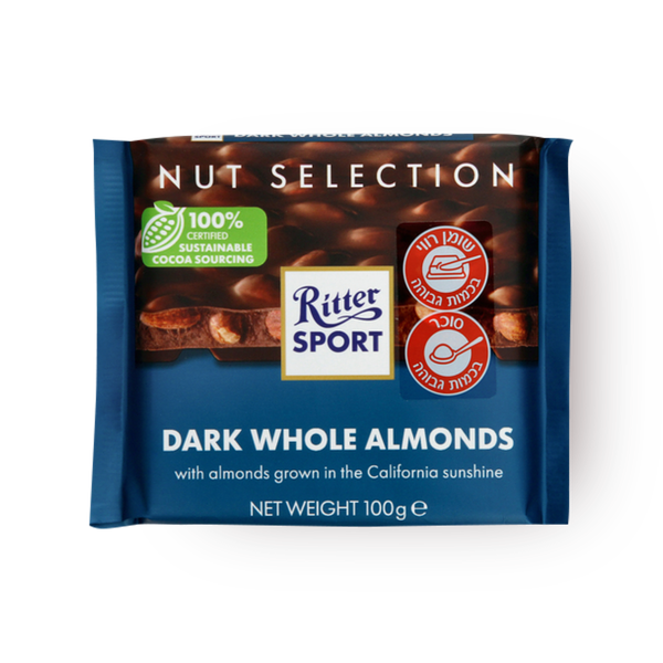 Ritter sport Dark Chocolate with Whole Almonds