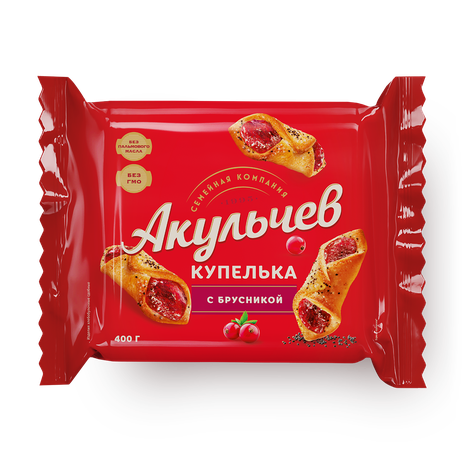 Печенье Купелька «Акульчев» с брусникой