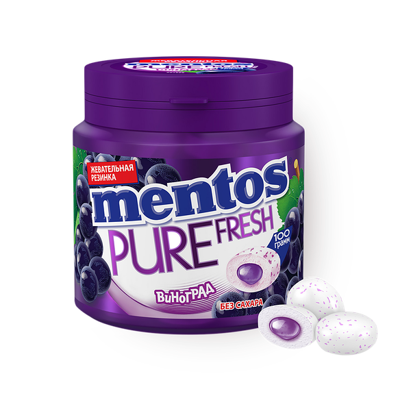 Резинка жевательная Mentos виноград