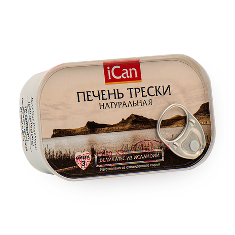 Печень трески iCan натуральная