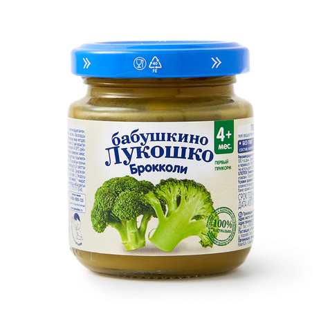 Пюре «Бабушкино лукошко» брокколи с 4 месяцев