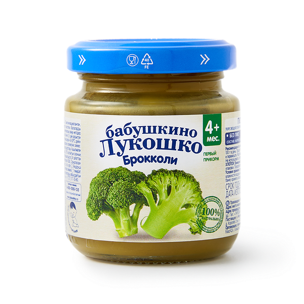 Пюре «Бабушкино лукошко» брокколи с 4 месяцев