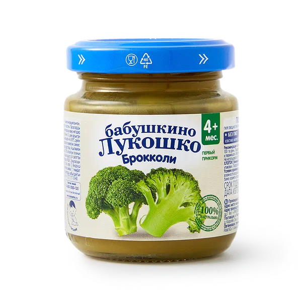 Пюре «Бабушкино лукошко» брокколи с 4 месяцев