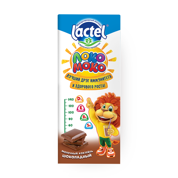 Молочный коктейль Шоколадный Lactel Loko Moko
