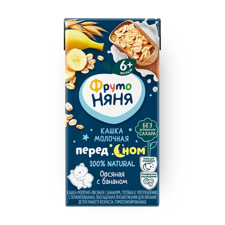 Кашка молочная овсяная «ФрутоНяня» с бананом