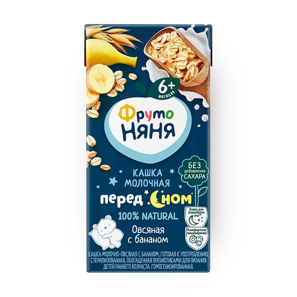 Кашка молочная овсяная «ФрутоНяня» с бананом