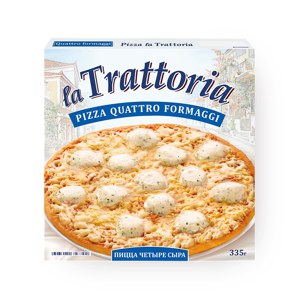 Пицца Четыре сыра La Trattoria замороженная