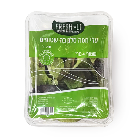 חסה סלנובה שטופה מוכנה לאכילה