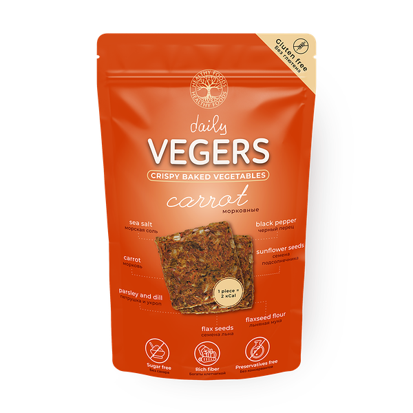 Овощи морковные Vegers хрустящие запечённые вегерсы
