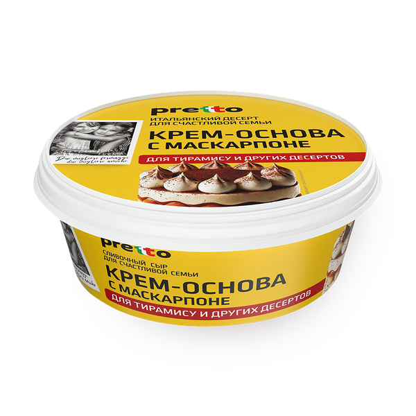 Крем-основа с маскарпоне Pretto для тирамису 50%