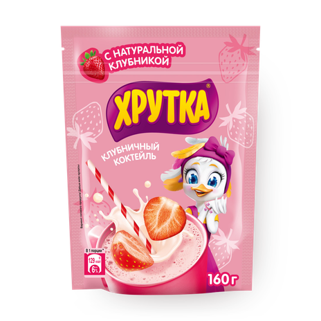 Смесь сухая Клубничный коктейль «Хрутка»