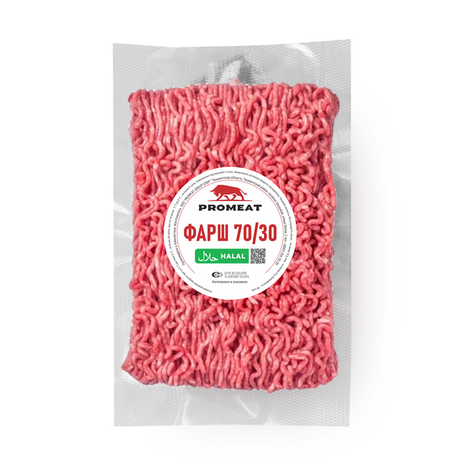 Говядина фарш охлаждённый 70/30