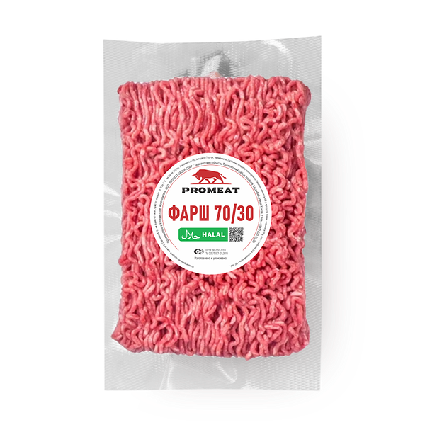 Говядина фарш охлаждённый 70/30