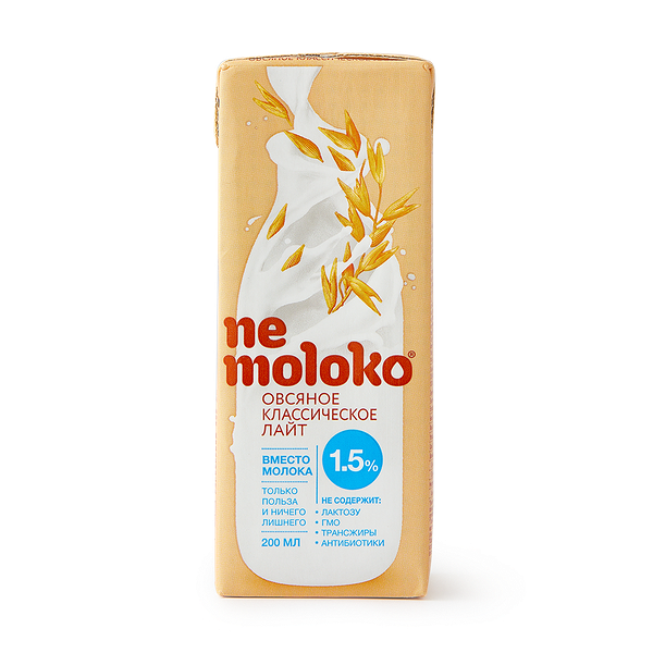 Напиток овсяный Nemoloko классический лайт 1,5%