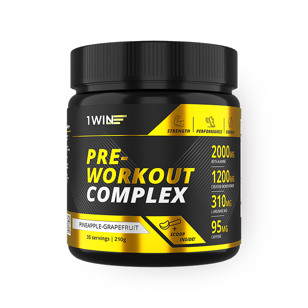 Предтренировочный комплекс 1Win Pre-Workout ананас-грейпфрут 35 порций