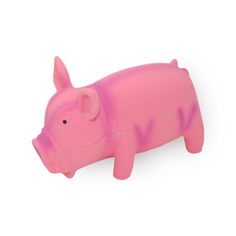 Игрушка для собак Homepet поросёнок со звуком розовый из латекса 15 см