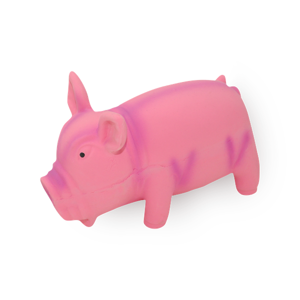 Игрушка для собак Homepet поросёнок со звуком розовый из латекса 15 см