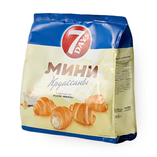 Круассаны мини 7 Days со вкусом ванили