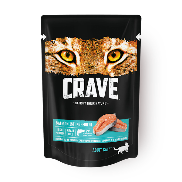 Влажный корм для кошек Crave лосось