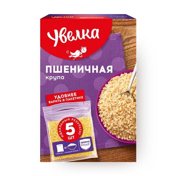 Крупа пшеничная «Увелка» в варочных пакетах