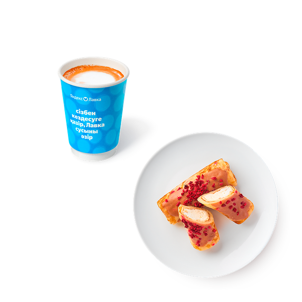 Капучино попкорн «Из Лавки» + Блины со сладким крем-сыром Damdala