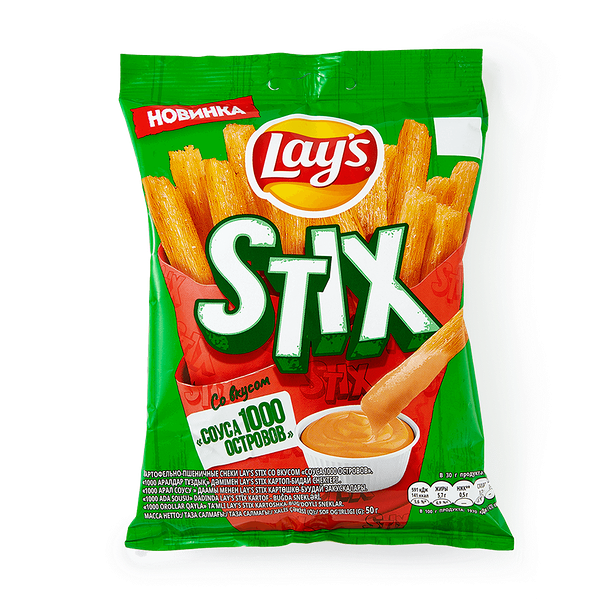 Чипсы Lay's Stix соус 1000 остро­вов