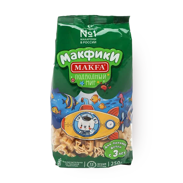 Макароны Макфики Подводный мир Makfa