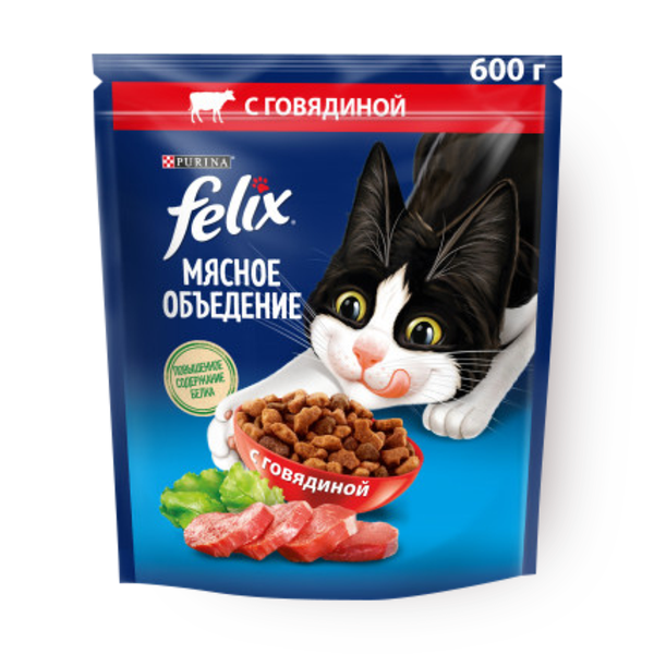 Корм для кошек Felix с говяди­ной