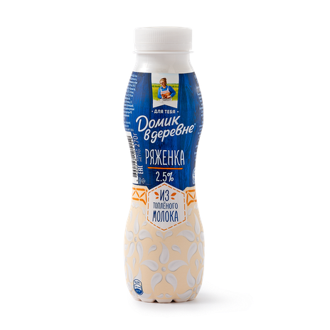 Ряженка 2,5% «Домик в деревне» из топлёного молока