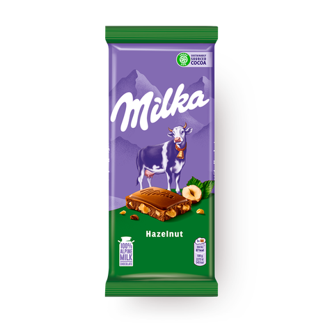 Шоколад молочный Milka с фундуком