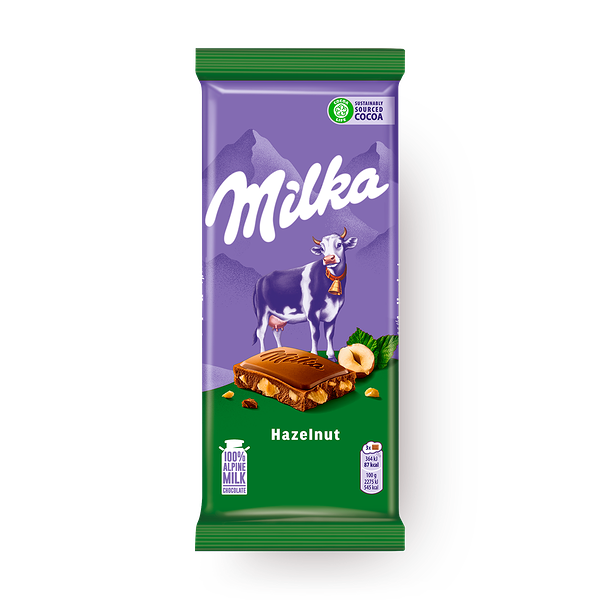 Шоколад молочный Milka с фундуком