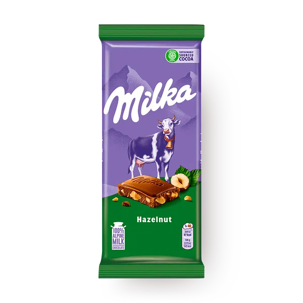 Шоколад молочный Milka с фундуком