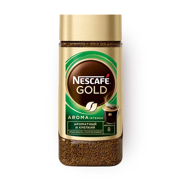 Кофе растворимый Nescafe Gold Aroma Intenso ароматный и крепкий