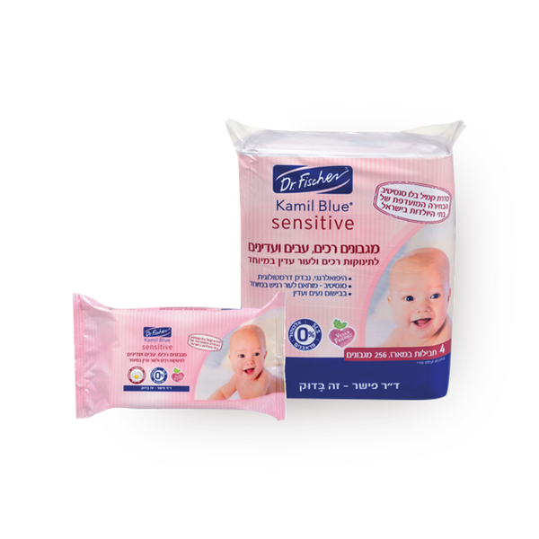 Dr. Fisher Camille Blue Sensitive Wipes Box
