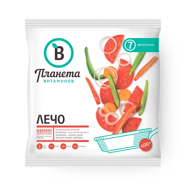 Смесь овощная Лечо «Планета витаминов» замороженная