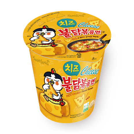 Лапша Hot Chicken Cup Ramen Cheese Samyang