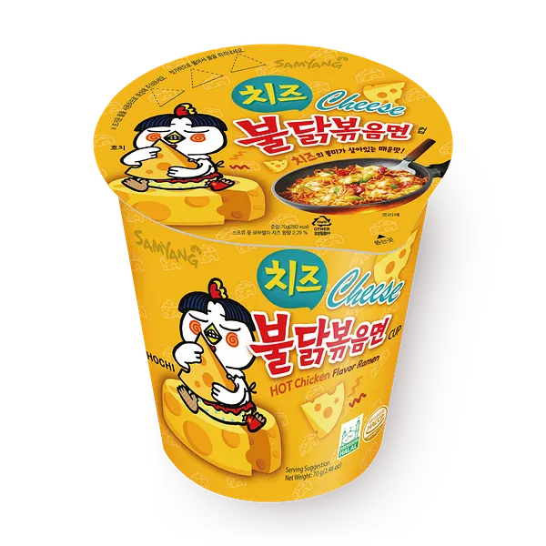 Лапша Hot Chicken Cup Ramen Cheese Samyang