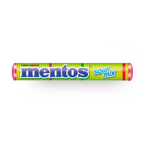 Драже жевательное Mentos кислый микс