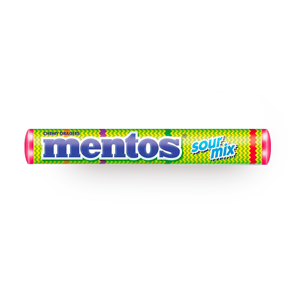 Драже жевательное Mentos кислый микс